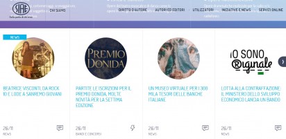 Rassegna Stampa Premio Donida su Siae.it