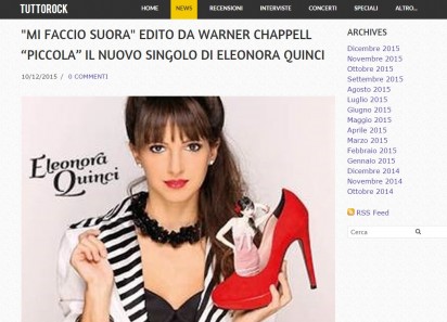 Eleonora Quinci su TuttoRock.net