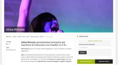 Alina Nicosia su Blog della Musica
