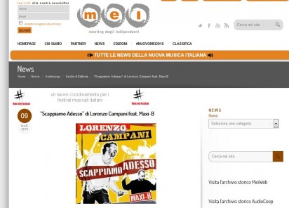 RADIO DATE 10/03/16 “Scappiamo Adesso” di Lorenzo Campani feat. MAXI-B