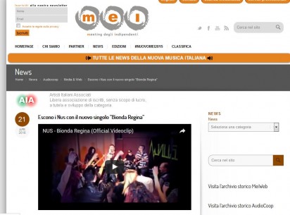News Nus su MEI - Sangiorgi