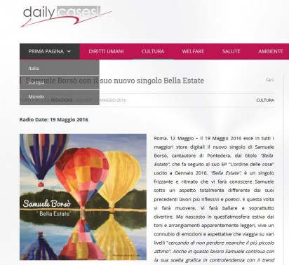 Samuele Borsò su Daily Cases