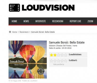 Samuele Borsò su LoudVision