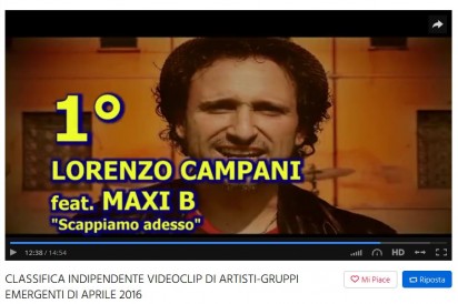 CLASSIFICA INDIPENDENTE VIDEOCLIP DI ARTISTI-GRUPPI EMERGENTI DI APRILE 2016