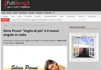Silvia Pirani su FullSong.it, magazine di musica