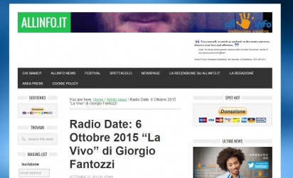 Giorgio Fantozzi su Allinfo.it
