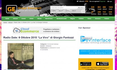 Giorgio Fantozzi su Gruppi Emergenti