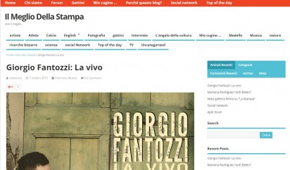 Intervista di Giorgio Fantozzi su Ilmegliodellastampa.it