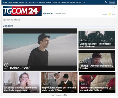 On-line su Tgcom24 il video di