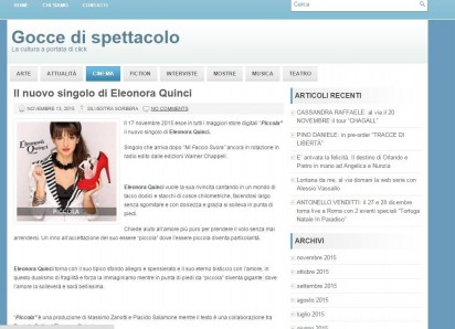 Eleonora Quinci su Gocce di Spettacolo